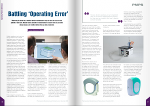 Magazine article "Battling 'Operating Error'"